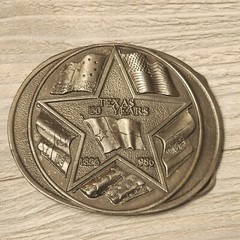 Choice – Vintage Belt Buckle – Fonz – Texas – BASS – Hesston – Fire Truck