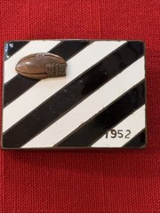Black And White Striped Belt Buckle 1952 Football Referee Buckle