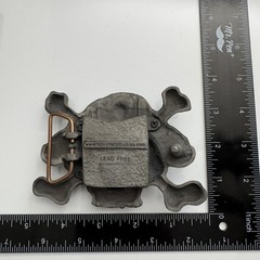 Heavy Metal Buckles Skull Pirate Crossbones Belt Buckle Lead Free Nautical
