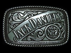 TC13139 REALLY COOL 2005 **JACK DANIEL&rsquo;S OLD NO. 7 BRAND** BOOZE BELT BUCKLE