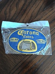 Corona Belt Buckle With Bottle Opener – Blue or Red Brand New