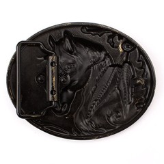 Horse Belt Buckle Western Cowboy Native American Motorcyclist (HRS-09-G)