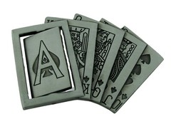 King Queen Jack of Spades Belt Buckle Casino Playing Cards Gambling Gambler Men