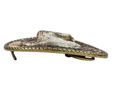 Real Rattlesnake Belt Buckle:1 Head in Oval (598-BB115)