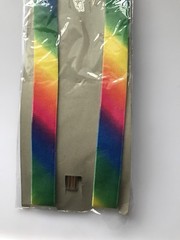 Men Lady Girl Boy retro Rainbow Colorful Multi color Party Brace Suspender belt