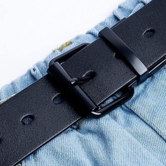 1.5&Prime; (40mm) Reversible Belt Buckle Replacement Belt Buckle Black