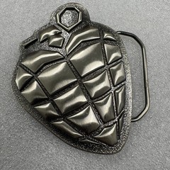 2004 Reprise Records Grenade Heart Belt Buckle Licensed Cinder Block Inc