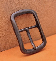 Heavy Duty Solid Antique Copper Two-Tone Center Bar Pin Belt Buckle Inner 40mm