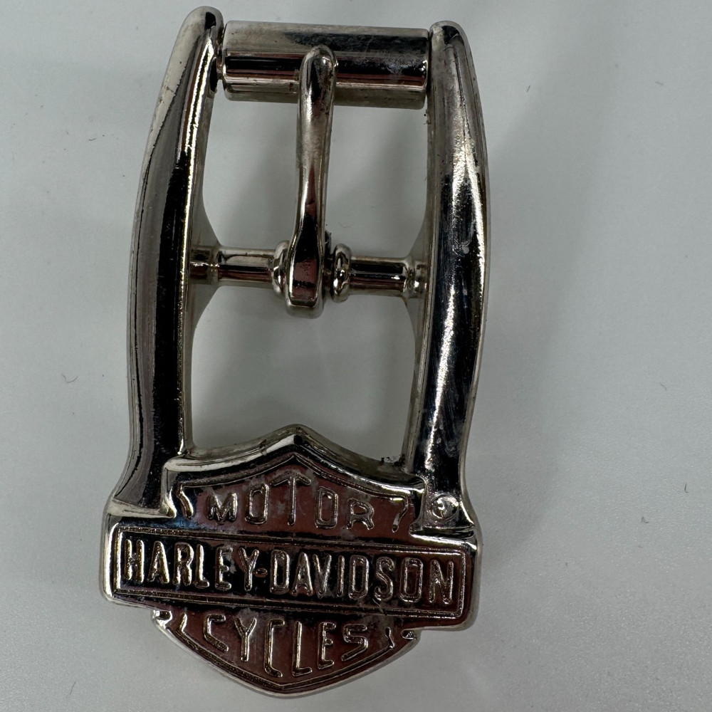 Harley-Davidson Belt Buckle Mens Silver Metal Shield Logo Motorcycles 1.5&Prime;x2.5&Prime;