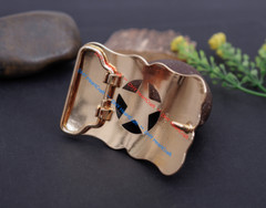 WESTERN COWBOY CHAMPION GLOD TEXAS RANGER STAR RODEO 3D JEANS TROPHY BELT BUCKLE
