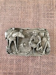 Vintage Siskiyou 1981 Gold Rush Belt Buckle; Arroyo Grande Buckle Co (RF1029)