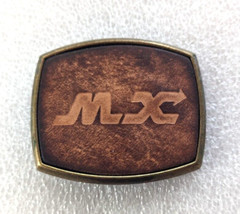 MX Belt Buckle MX Logistics & Trucking – Embossed Leather Over Metal by El Cid