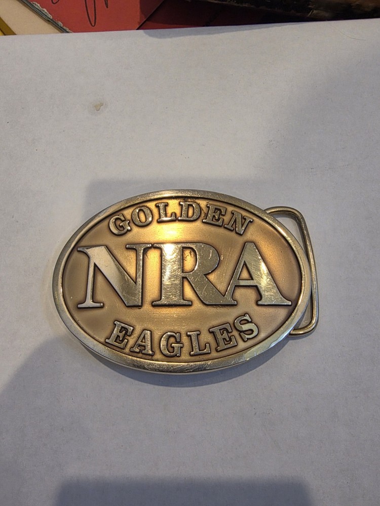NRA Belt Buckle Golden Eagles