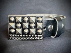 Studded Belt Buckle Archive 2007–2009 Industrial Grid Punk OOAK Darren McNeese