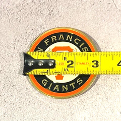 San Francisco Giants Circular Black Orange Enamel Belt Buckle Scottsdale MLB