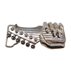 Men Silver Metal Buckle Emo Fashion Play Music Band Guitar Skulls Rock n Roll
