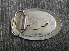 Rare Vintage Ford F-100 Motor Company Pewter Enamel Belt Buckle