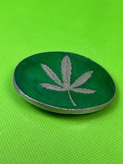 Hemp Weed Marijuana Leaf Belt Buckle