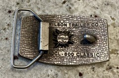 Wilson Trailer Co, Lewis Buckles, ADCL-800 Classic Silver Metal Clip Belt Buckle
