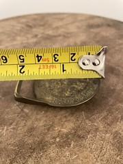 Vintage Blacksmith Gold Belt Buckle Buck Go Inc. Bronze