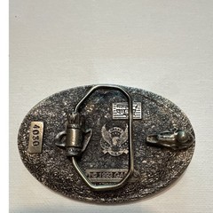 Great American Products Belt Buckle Mens OS Silver Excellent 1993 Warrior USA