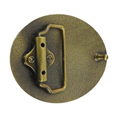 Men&rsquo;s Deer Belt Buckle Bucks Hunter Antique Bronze Tone Western Fits 1.5&Prime; Belt