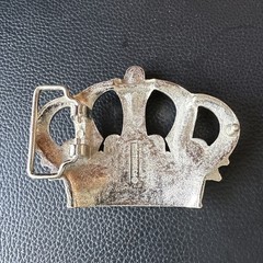 WESTSIDE CA Crown With Skulls Metal Biker Motorcycle Gothic Belt Buckle