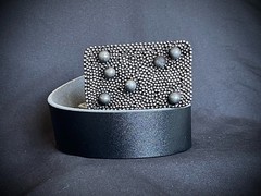 “Dead Planets” Industrial Cosmic Wearable Art Belt Buckle – Darren McNeese