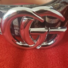 Gucci Interlocking G Belt Caleido Print GG Coated Buckle Canvas Size 50/125