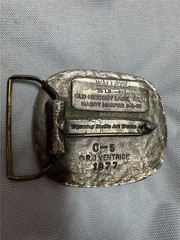 1977 Wyoming Studio Art Works Belt Buckle Walleye 25 Pound 41&Prime;