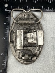 Vintage Ag Belt Buckle PIK 1984 Silver Tone