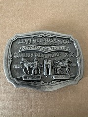 Levis Limited Edition Belt Buckle Levi Strauss Two Horse Brand San Francisco CA