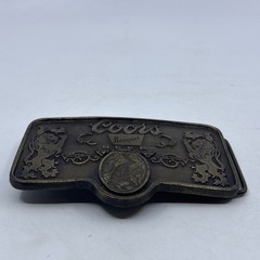 Vintage Coors Banquet Beer Adolph Coors Company Colorado Brass Belt Buckle