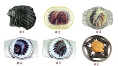 Native American Chief Belt Buckle Removable Lighters Spinner Indigenous Peoples