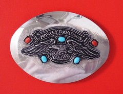 VTG Harley-Davidson Eagle Handmade Belt Buckle
