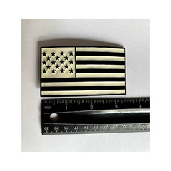 Black And White American Flag USA United States Belt Buckle