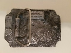 Siskiyou 1989 Belt Buckle Q-85 / S Horses 3 Dimensional USA Made Oregon