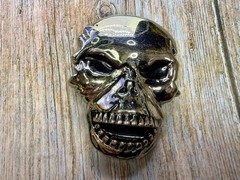 Creepy Skull Open Mouth Halloween 3D Gothic Punk Dimensional Belt Buckle
