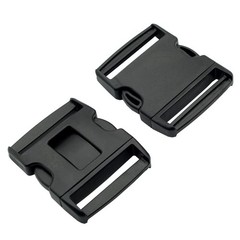 LytHarvest 2.25&Prime; Tri-Release Buckle Set, No Sewing For duty belt, Black