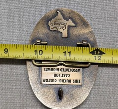 vintage ARIZONA belt buckle CREATIVE CASTINGS custom cast BRASS bronze WESTERN
