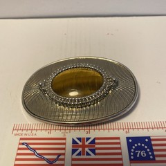 TIGER&rsquo;S EYE GEMSTONE BELT BUCKLE