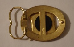 Vintage 1970s Ninja Star (removable) Solid Brass Belt Buckle