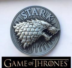 Game of thrones Stark Wolf Belt Buckle Antique silver color cosplay US Seller