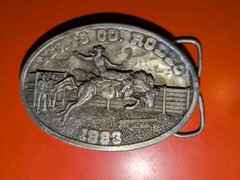 1983 Lewis Co Washington Rodeo Siskiyou Ltd Ed Belt Buckle #159/1000
