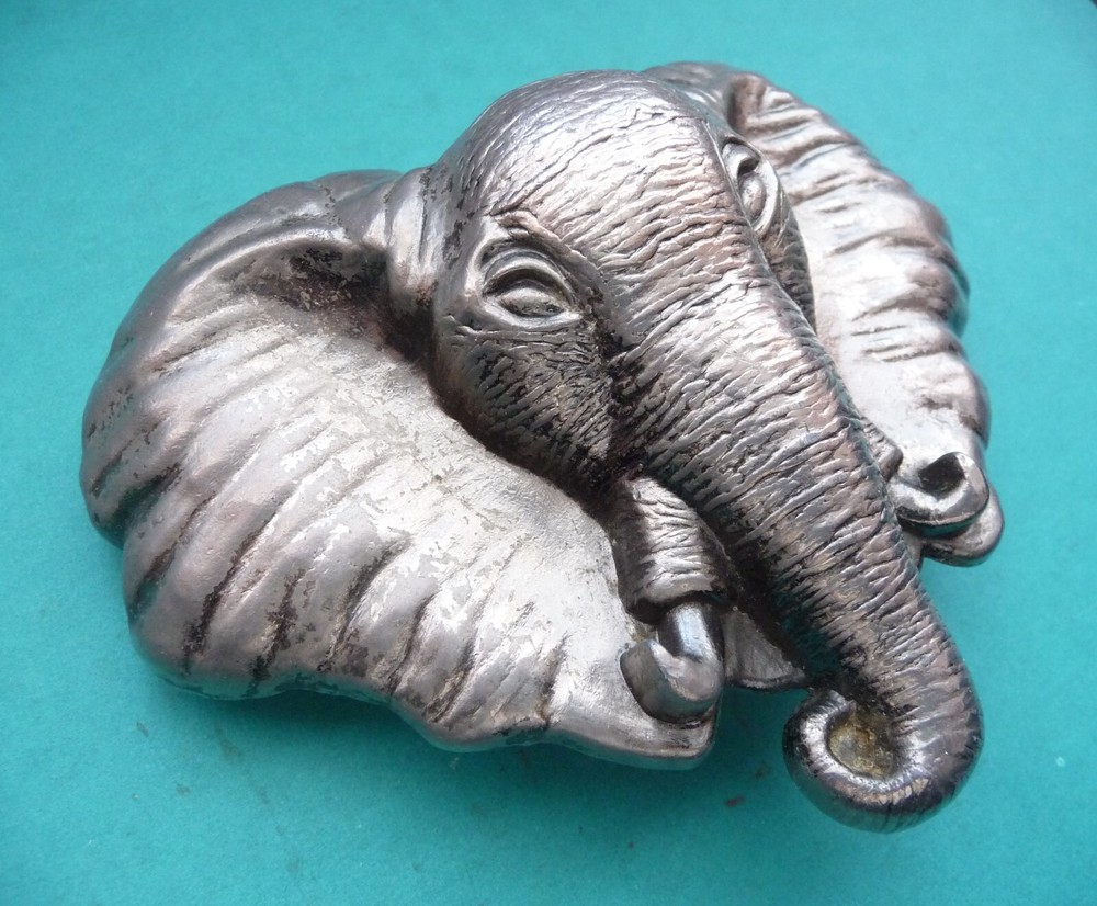 Beautiful Voluminous Men&rsquo;s Belt Buckle Elephant