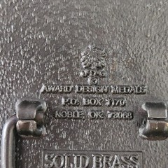 Vintage Belt Buckle Hot Air Balloon Award Design Metals Solid Brass Never Used