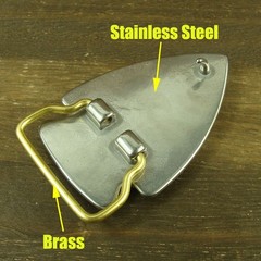 Stainless Steel / Brass Tongue Pin Belt Buckle for 38mm (1.5&Prime;) width belt XZ516