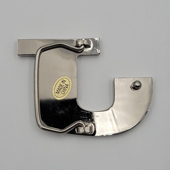 J Initial Brushed Chrome Belt Buckle 3&Prime; x 2&Prime; Up To 1 1/4&Prime; Belt