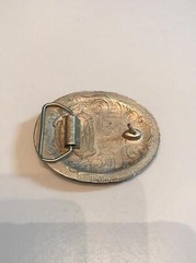 Vintage SSI American Eagle & Flag Pewter belt buckle – Patriotic
