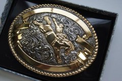 Crumrine Western Bucking Bronco Belt Buckle C02162